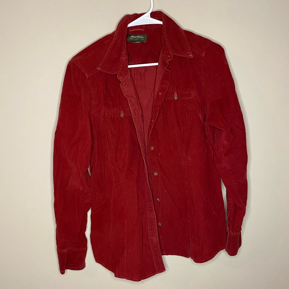 button up corduroy shirt